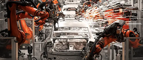 Fertigungsstraße Automobilindustrie